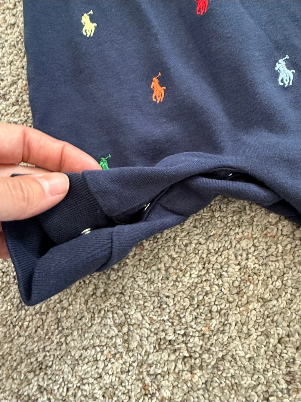 Ralph Lauren Baby Boys Embroidered Coverall Newborn